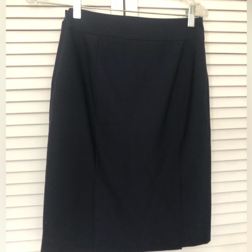 Banana Republic Navy Blue Pencil Skirt Knee-Length Work